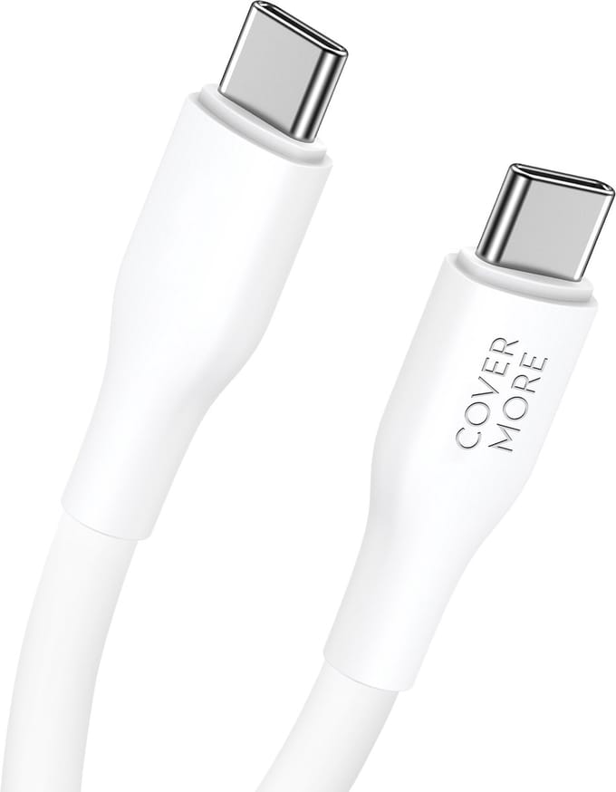 Oplaadkabel geschikt voor Samsung a53, a56, smartphone, tablet - Usb C kabel kort - Usb C naar usb C - Snelladen - Super fast charging - 1 meter - Wit