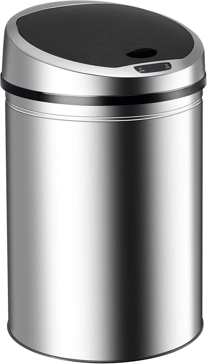 RVS Sensor Vuilnisemmer 60 Liter - Automatische Afvalbak met Bewegingssensor
