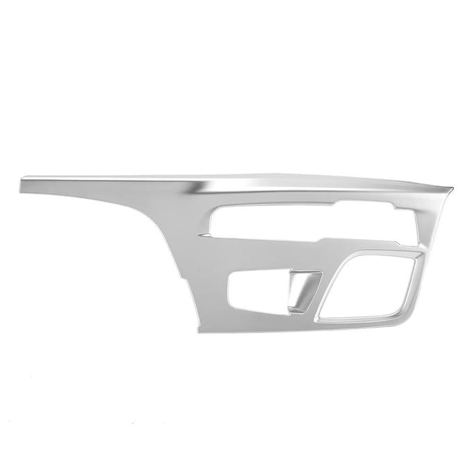 Cache de Garniture de Panneau de Console Centrale de Levier de Vitesse Chromé Adapté pour Série 5 G30 2017 2018 white