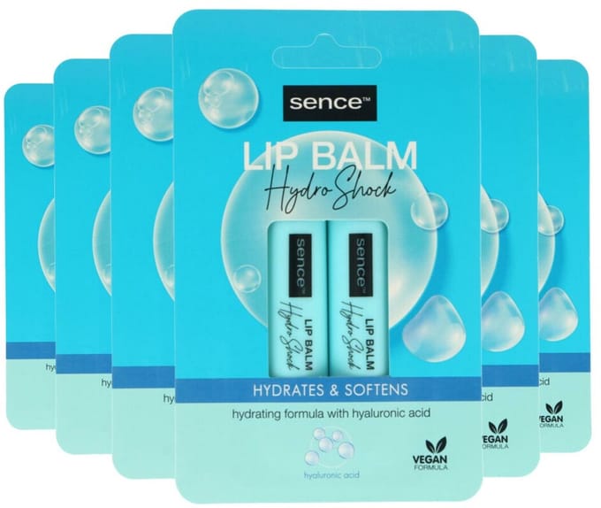 Sence Lippenbalsem Normaal Hydro Shock - 6 x 2 stuks - Voordeelverpakking