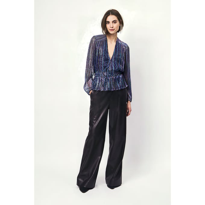 Dante6 Oriana Plissé Top Multicolour Größe: 34 | Blusen Outlet | Damen