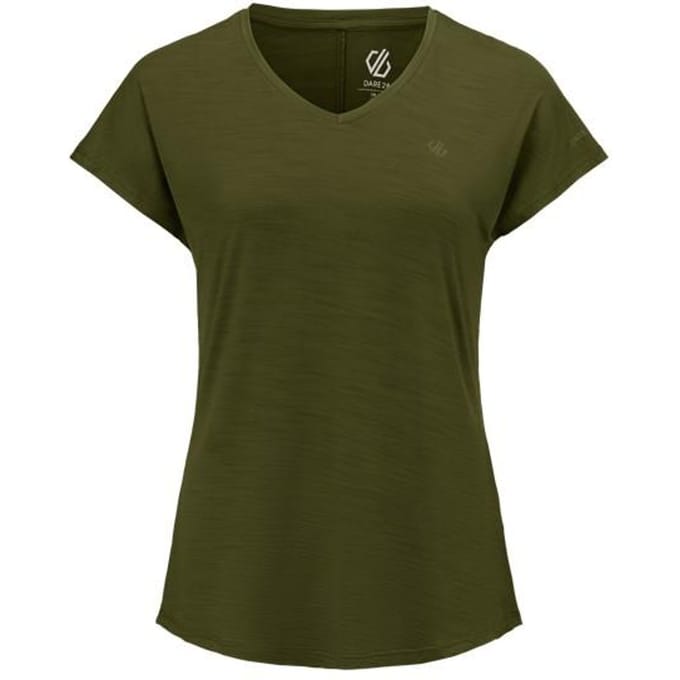 Dare 2B Dames/Dames Vigilant Actief T-Shirt (Nefriet Groen Solid)