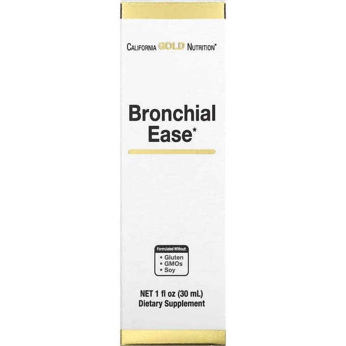 Verlichting van Bronchiale Symptomen, Bevat Gepatenteerde Melange van Rauwe Osha Wortel, Toortsblad en Wilde Kersenschors, 30 ml (1 fl oz)