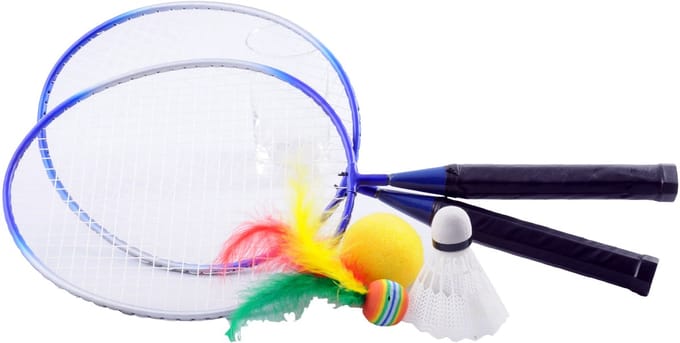 Badmintonset met korte steel