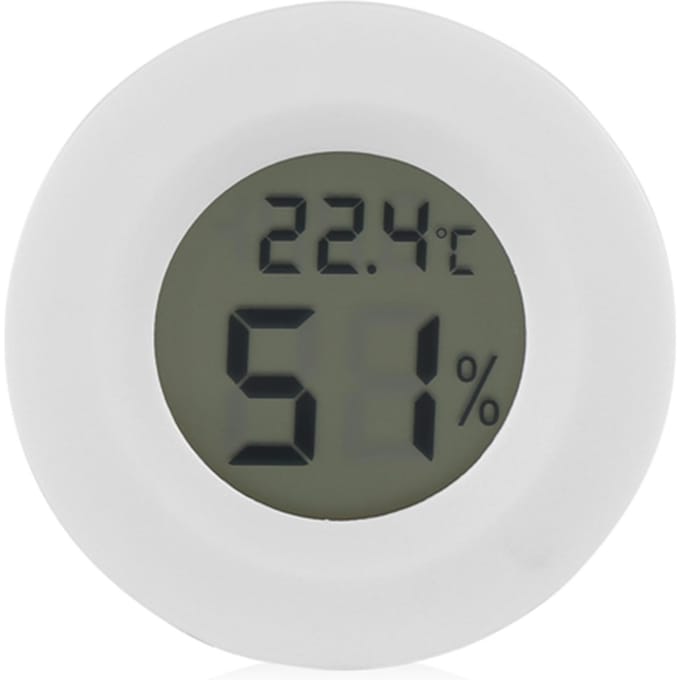 Digitale LCD Temperatuur Vochtigheidsmeter Thermometer Hygrometer voor Reptiel Huisdier white