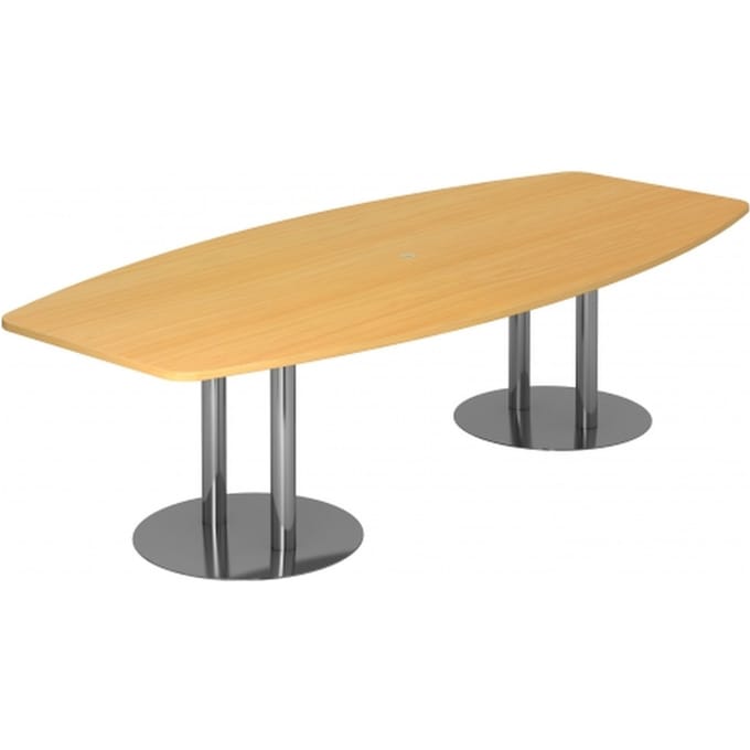KARAT S 28 C - Karat Beuken met voetstuk / chroom 280 x 130