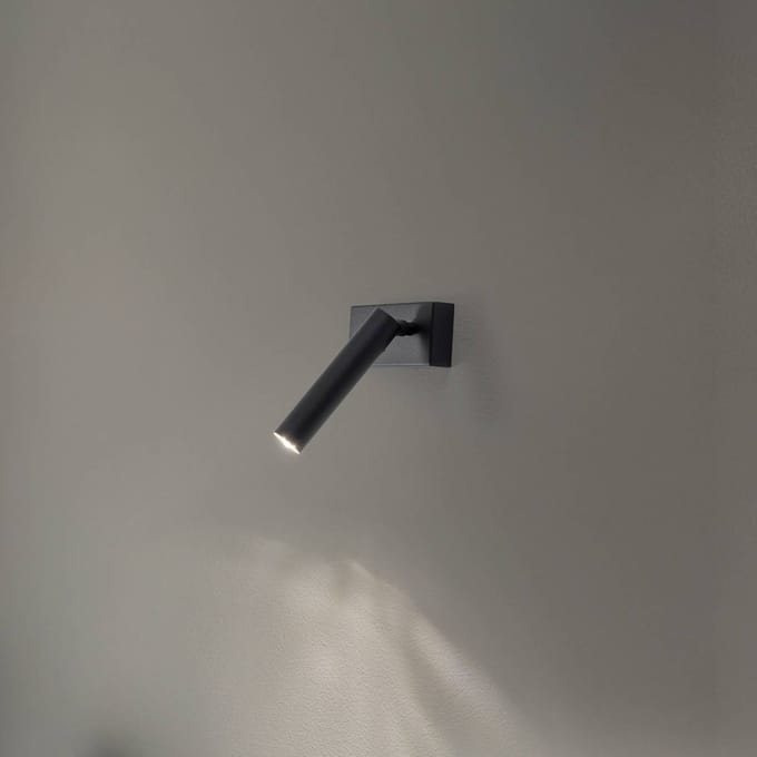 Euluna Wandlamp Sone, 1-lamp, zwart