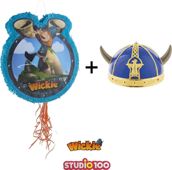 Pinata Wickie de viking + viking helm