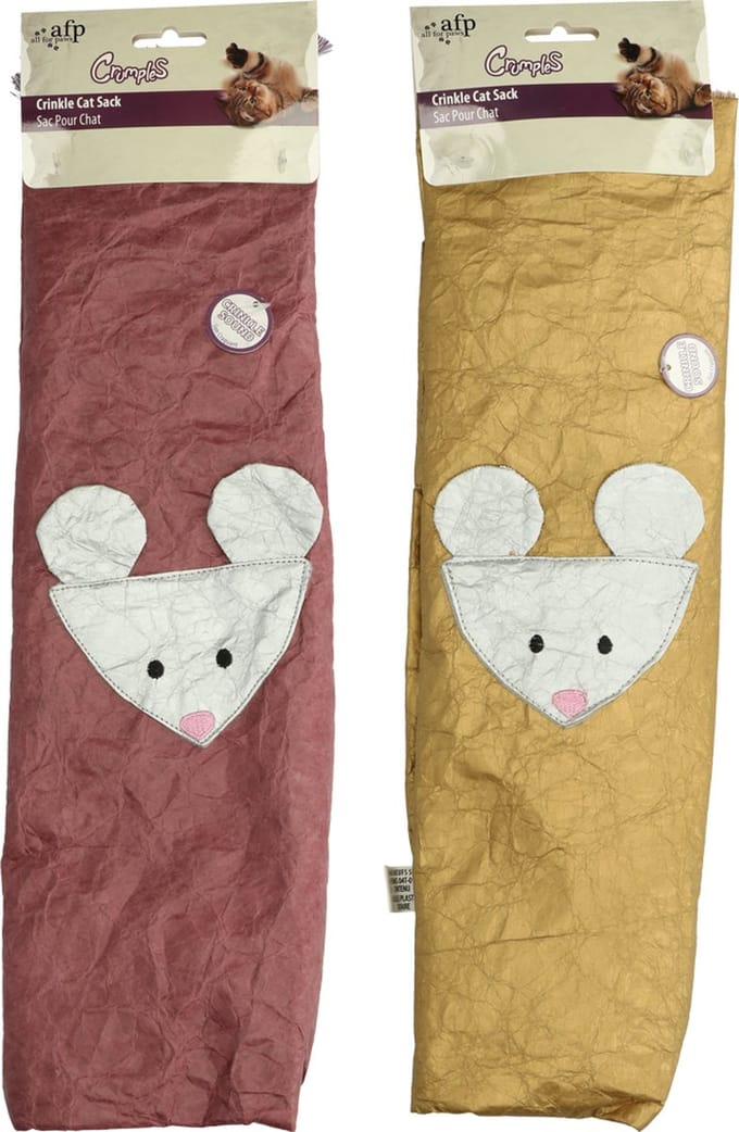 AFP Crumples Crinkle Cat Sack Gold