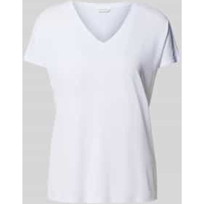 T-shirt met V-hals, model 'Fenya'