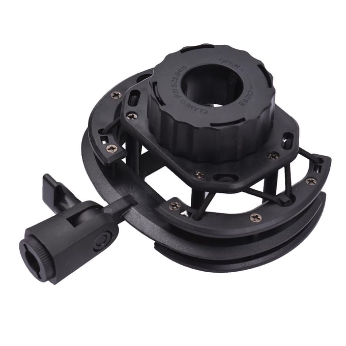 Microfoon Shock Mount Suspension Holder Clip Opvouwbaar voor Condensatormicrofoon Montage zwart