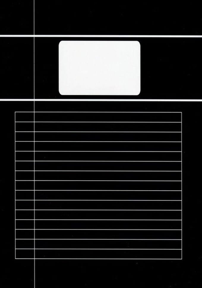Benza - Basic Schriften Lijn A4 - Zwart - 5 stuks