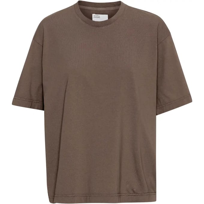 Dames-T-shirt Colorful Standard Organic oversized cedar brown