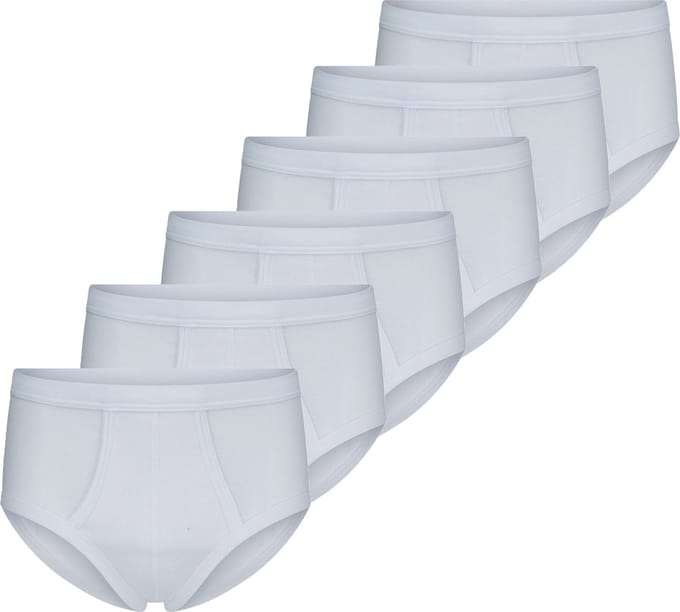 Beeren heren slip wit 100% Katoen 6 stuks  - M