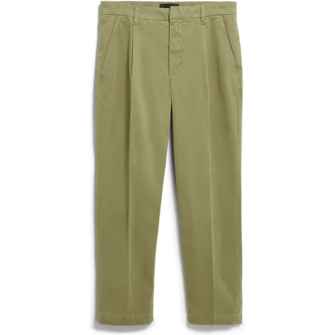 regular fit chino van katoenmix model 'TAAMIR PLEATED'
