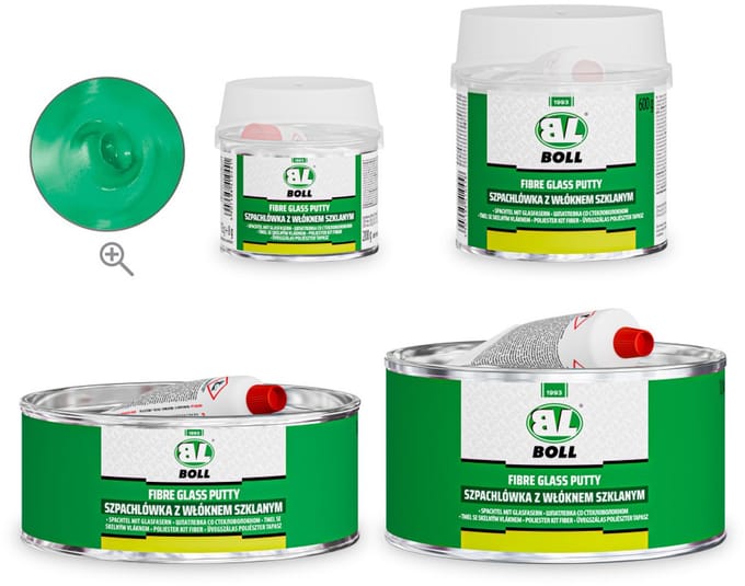 BOLL Glasvezelplamuur 200g set z verharder 8g