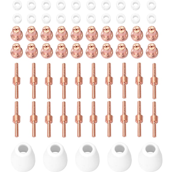 PT31 Plasma Torch Tips Elektrode Nozzle 65PCS Plasma Snijmachine Reserveonderdelen Torch 40A Snijden veelkleurig