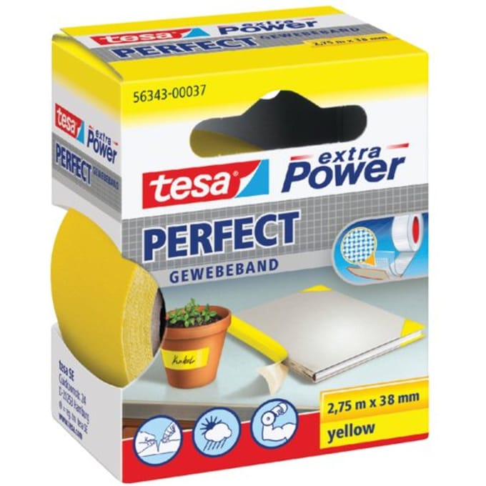 Textieltape tesa® extra Power Perfect 2.75mx38mm geel