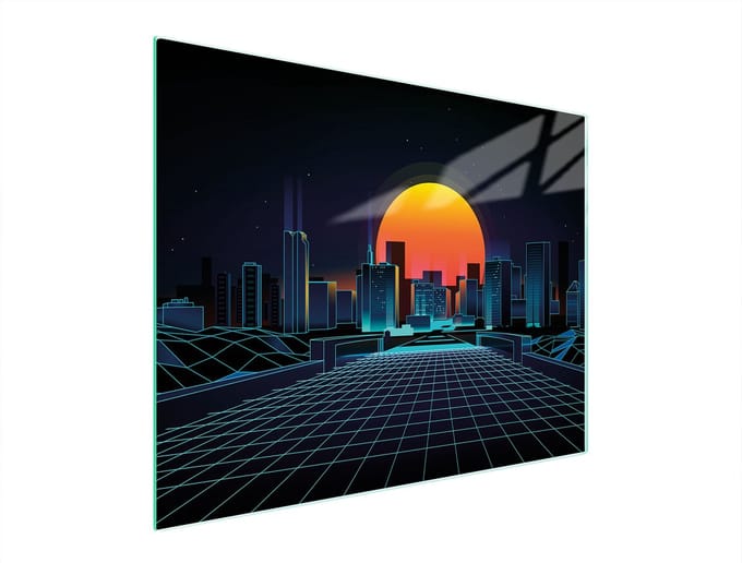 TMK ArtDeko - Snijplank - Glas - 52x40 cm - Stadsontwerp