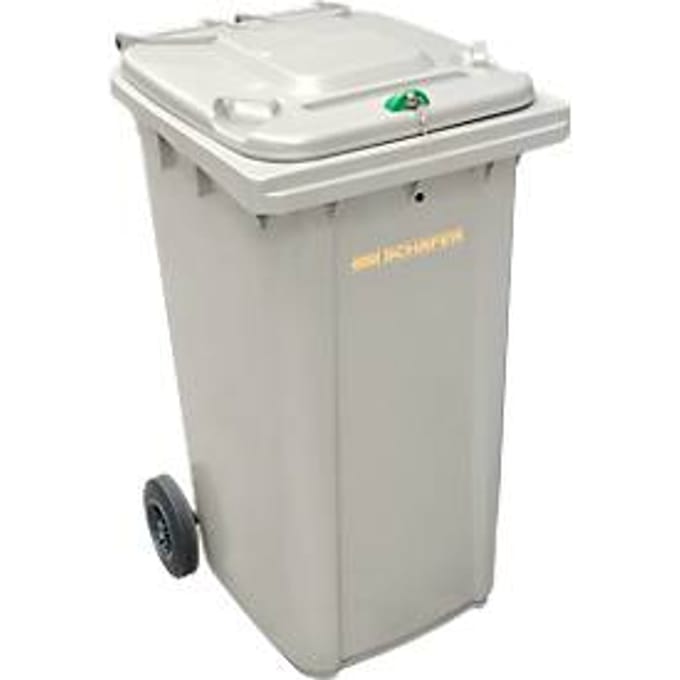 Container voor vertrouwelijke documenten GMT, 240 l, zilver