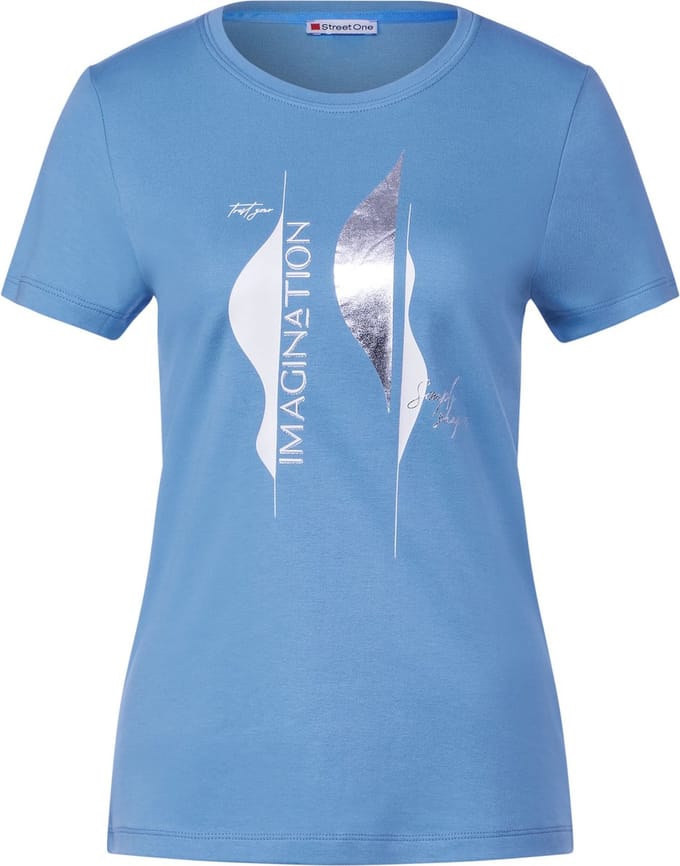 Street One interlock shirt with partprint maat 42