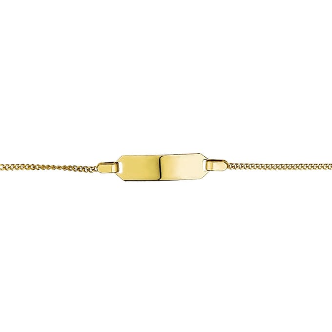 9k Graveerarmband Plaat 5,0 Mm