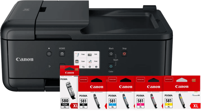 Canon PIXMA TR7650 + 1 set extra XL cartridges
