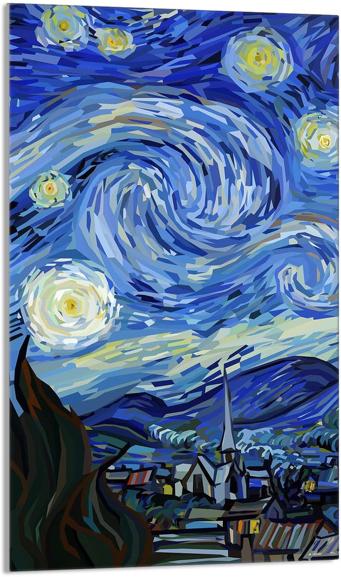 TMK ArtDeko - Snijplank - Glas - Beschermplaat - 30x52 cm