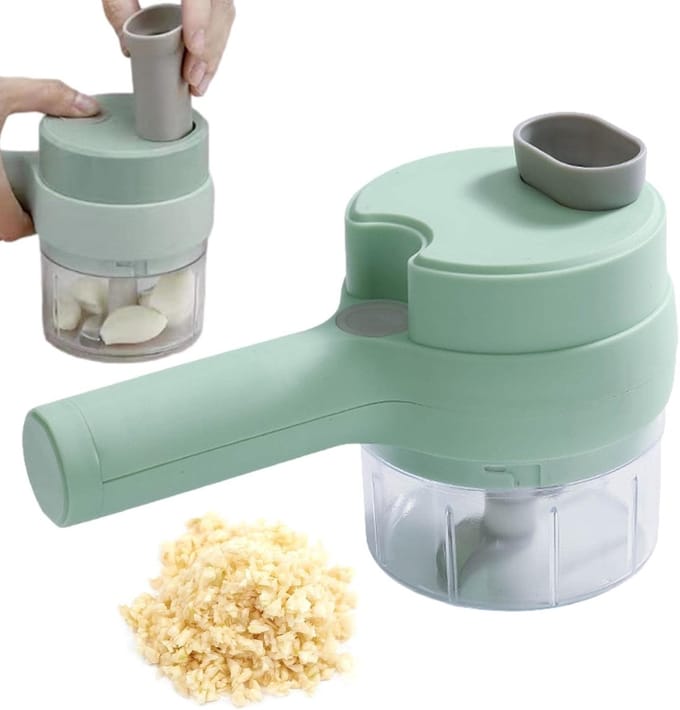 Keukenmachine - Voedselhakselaar Mini - Groente Hakselen - Draadloos en Draagbaar - USB Oplaadbaar - Groen