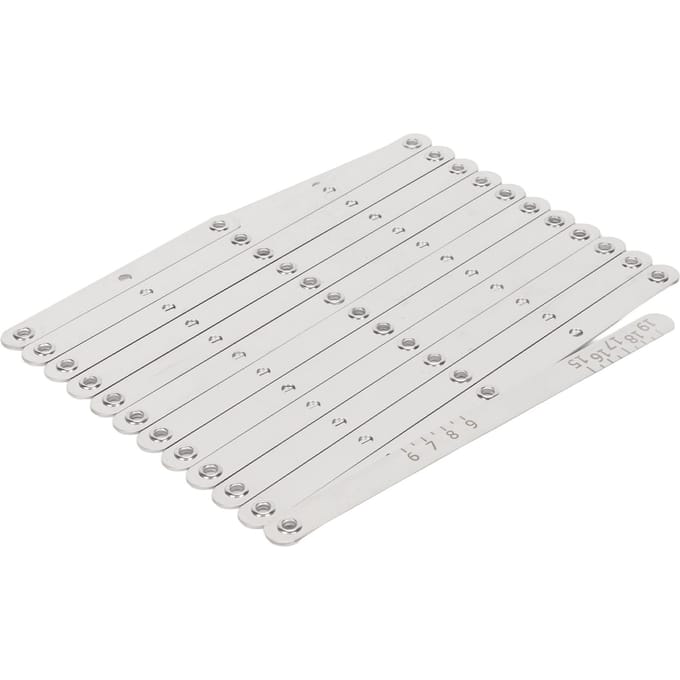 Aluminium Uitschuifbare Naaimeter Multifunctioneel Gelijke Afstand Verstelbare Lengte Knoopgeleider Afstand white