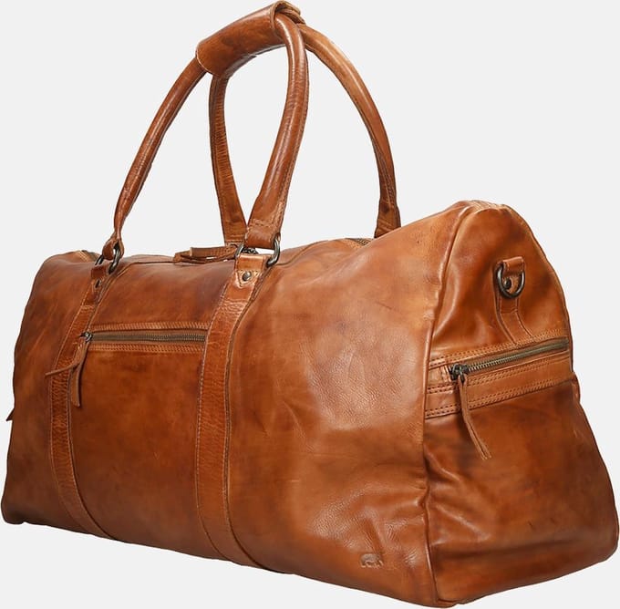 Bear Design Ruben Leren Weekendtas - Cognac