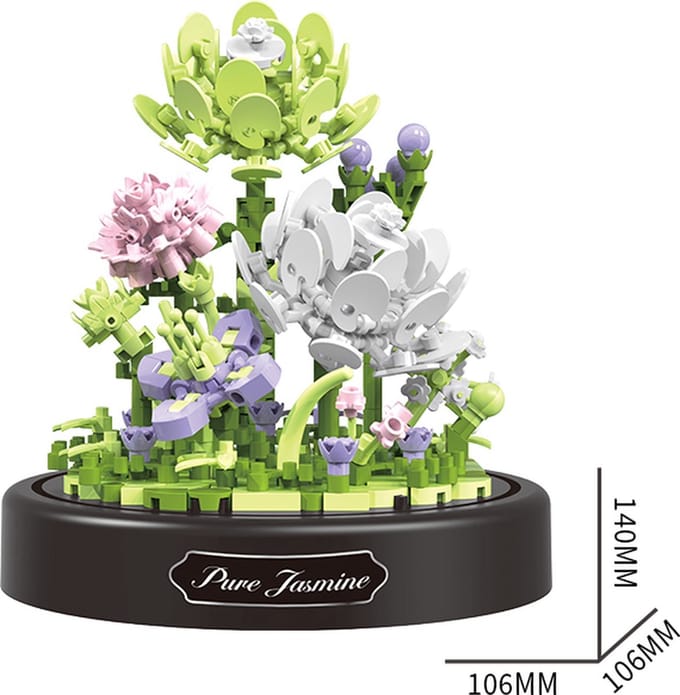 Balody bouwset Jasmine bloem microblocks - creatief speelgoed cadeau.