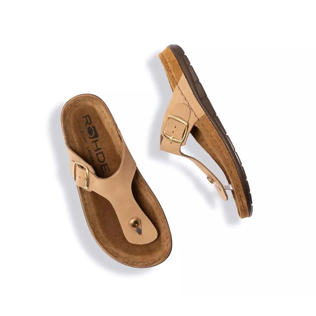 Rohde 5589 40 Slippers Rood Nubuck Dames - Rood - 36