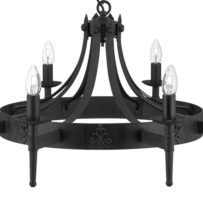 Searchlight Kroonluchter Cartwheel II, 8-lamps