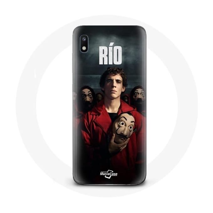 Coque pour Samsung Galaxy A10 La Casa De Papel Rio Masque