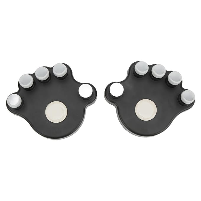2 STKS Piano Vinger Oefenaar Siliconen Hand Grip Trainer Ergonomische Spanning Versterker black