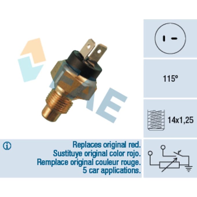 Temperatuursensor FAE 34030