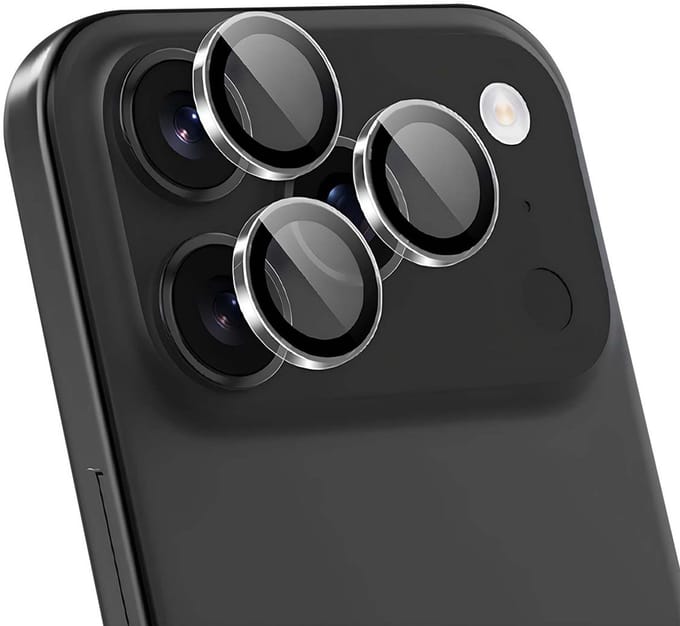 Force Case, Lens Protector geschikt voor iPhone 17 Pro / 17 Pro Max / 16 Pro Max - Ultra-Resistant, Transparant