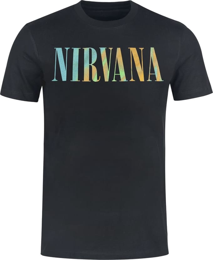 Nirvana T-shirt - Angel - S tot 3XL - voor Mannen - zwart