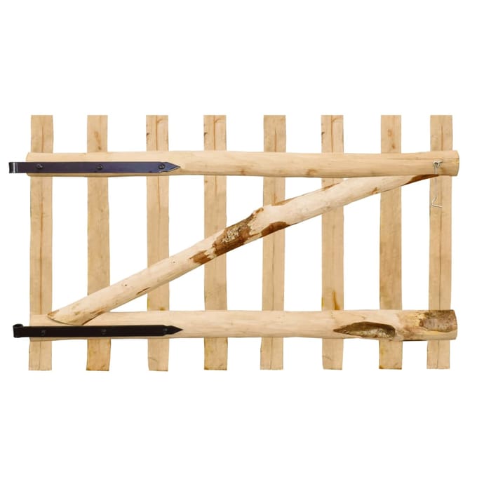 Vidaxl Portail de Jardin en Bois de Noisetier, 100x60 cm