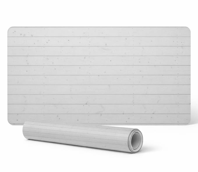Antislip bureauonderlegger met grafische houten panelen 90x45 cm