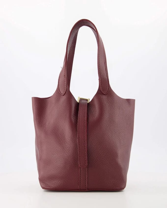 TAS - hand/crossbody- Bordeaux - leer