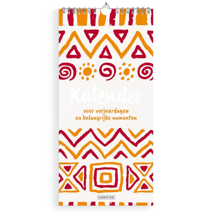 Fabrikten Verjaardagskalender Soul - 14 x 29,7 cm - Boho