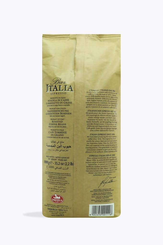 Saquella Bar Italia Fairtrade Espresso 1kg