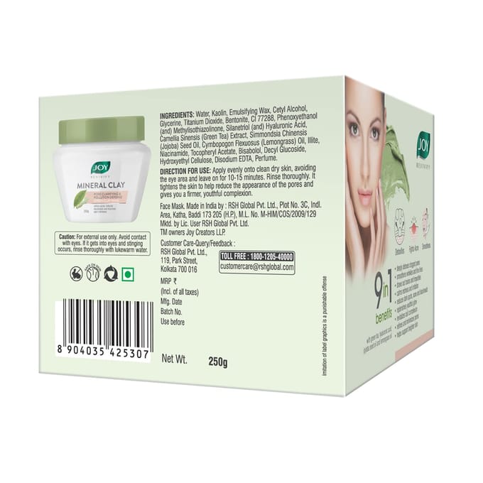 Joy Revivify groene kleimasker, 250 g beige