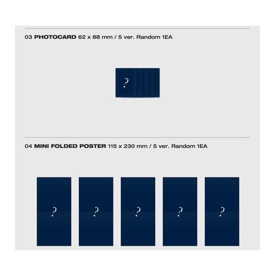 MONSTA X - VORM VAN LIEFDE Juweel Ver.(Willekeurig) RANDOM 1EA gray