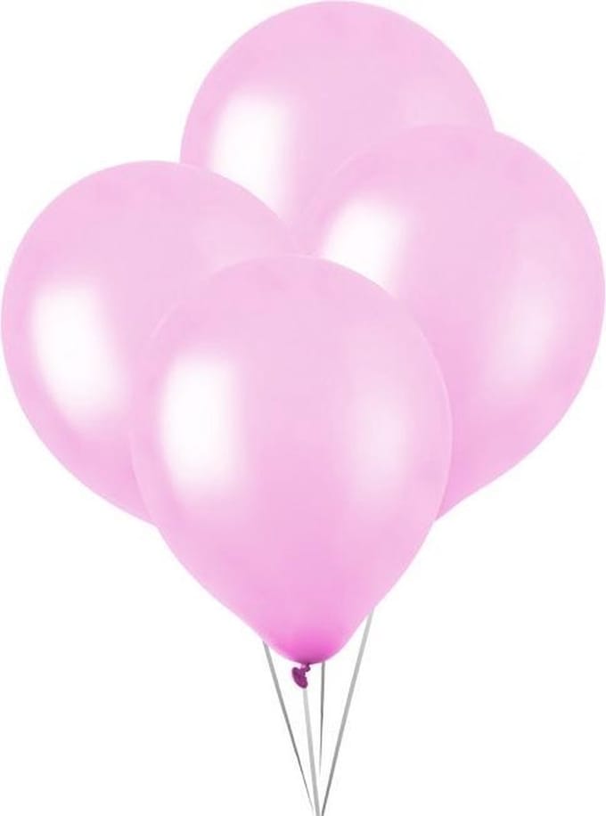 Metallic Ballonnen Candy Pink - 50 Stuks