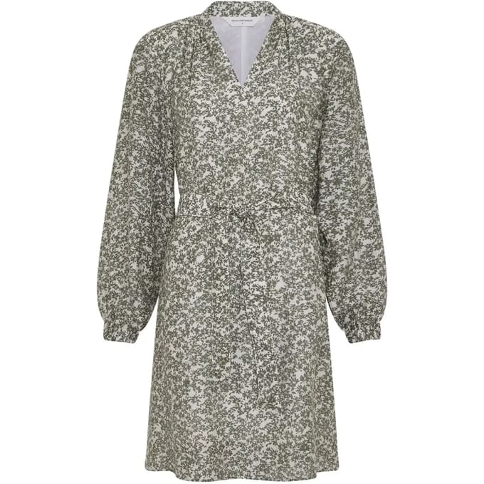 MSCH Copenhagen Mschseraphina V Dress Aop Dames - Jurk - Groen - Maat M