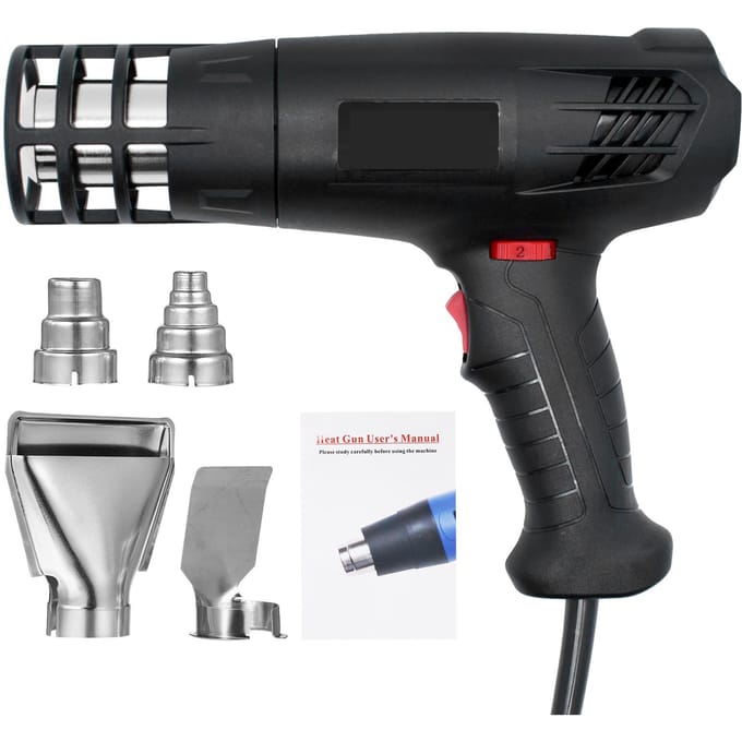 Heteluchtmachine 1600-2000W Heteluchtverwarmingsmachineset met dubbele temperatuurinstelling (122℉~1012℉) AU Plug