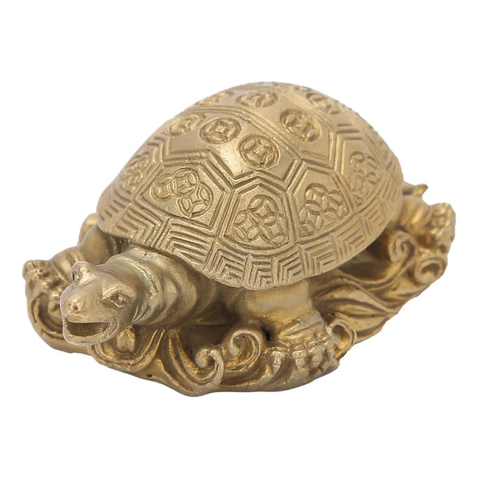Messing Schildpad Beeld Bureau Huis Binnen Buiten Decoratief Verzamelobject Cadeaus Handwerk beige